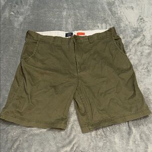 St. John's Bay Green Flat Front Shorts